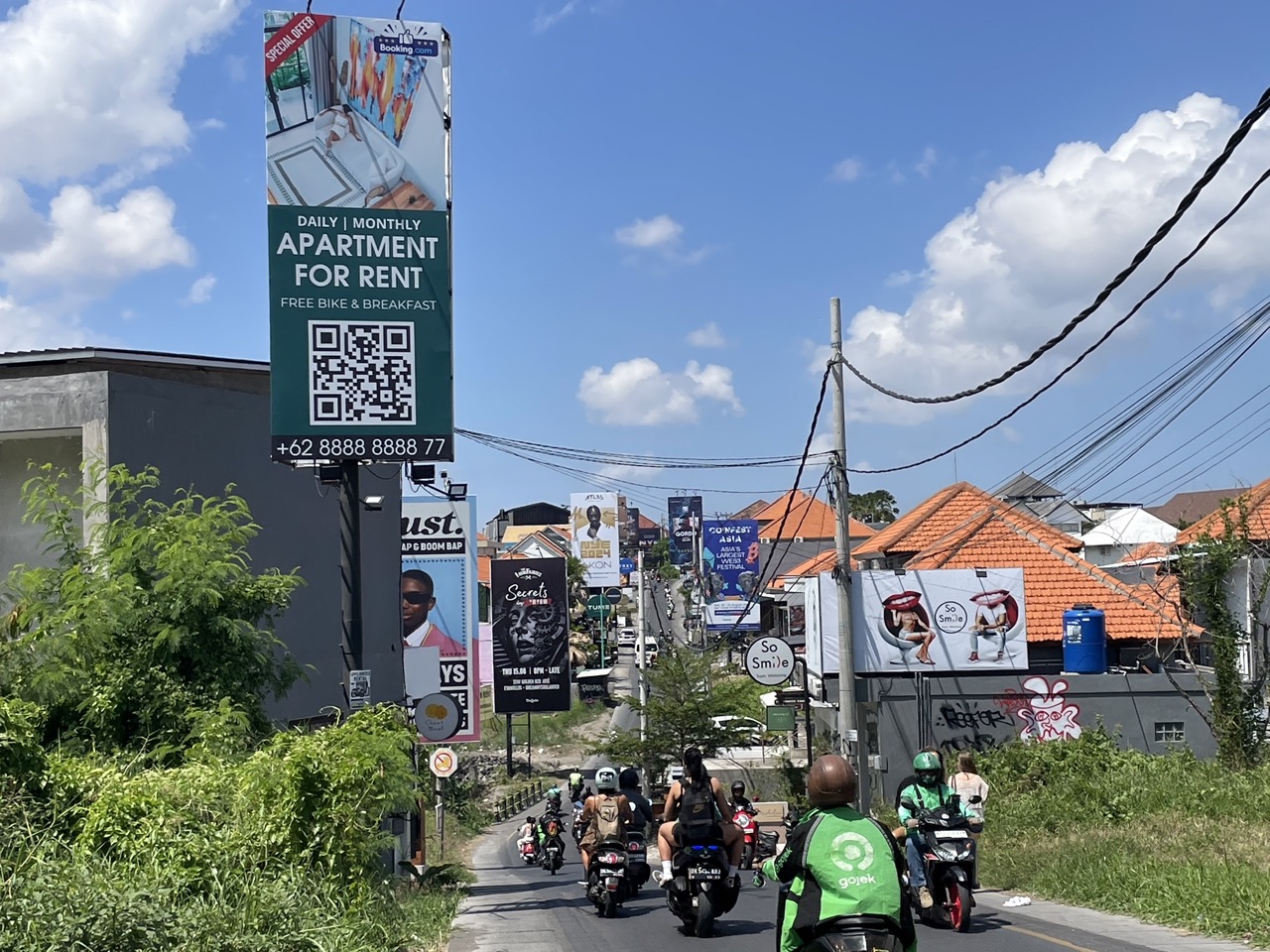 Bali streets full of Billboards